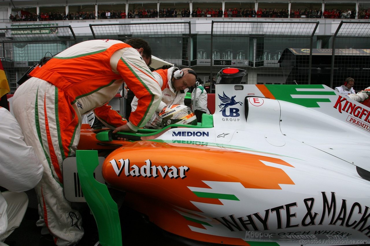 GP GERMANIA, 24.07.2011- Gara, Adrian Sutil (GER), Force India F1 Team, VJM04 