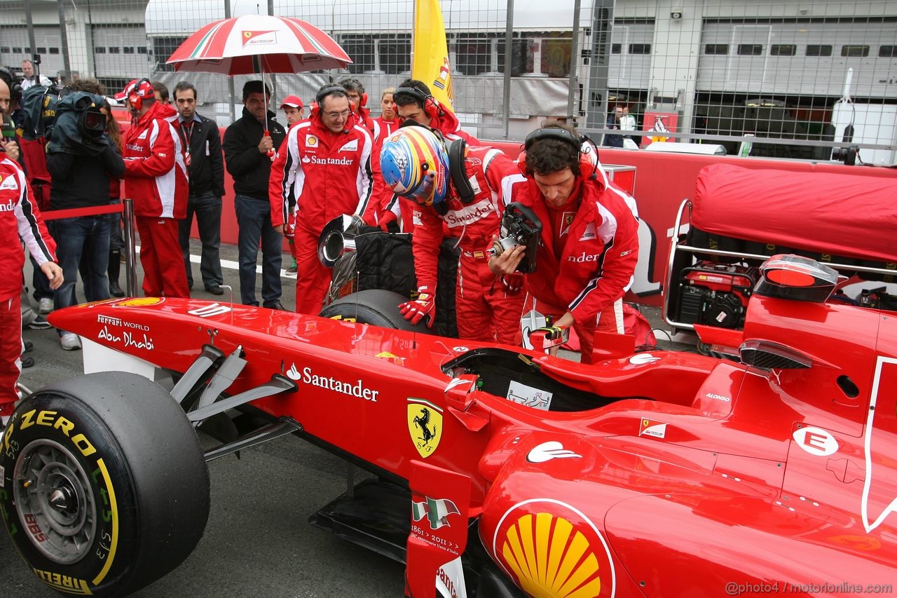 GP GERMANIA, 24.07.2011- Gara, Fernando Alonso (ESP), Ferrari, F-150 Italia 