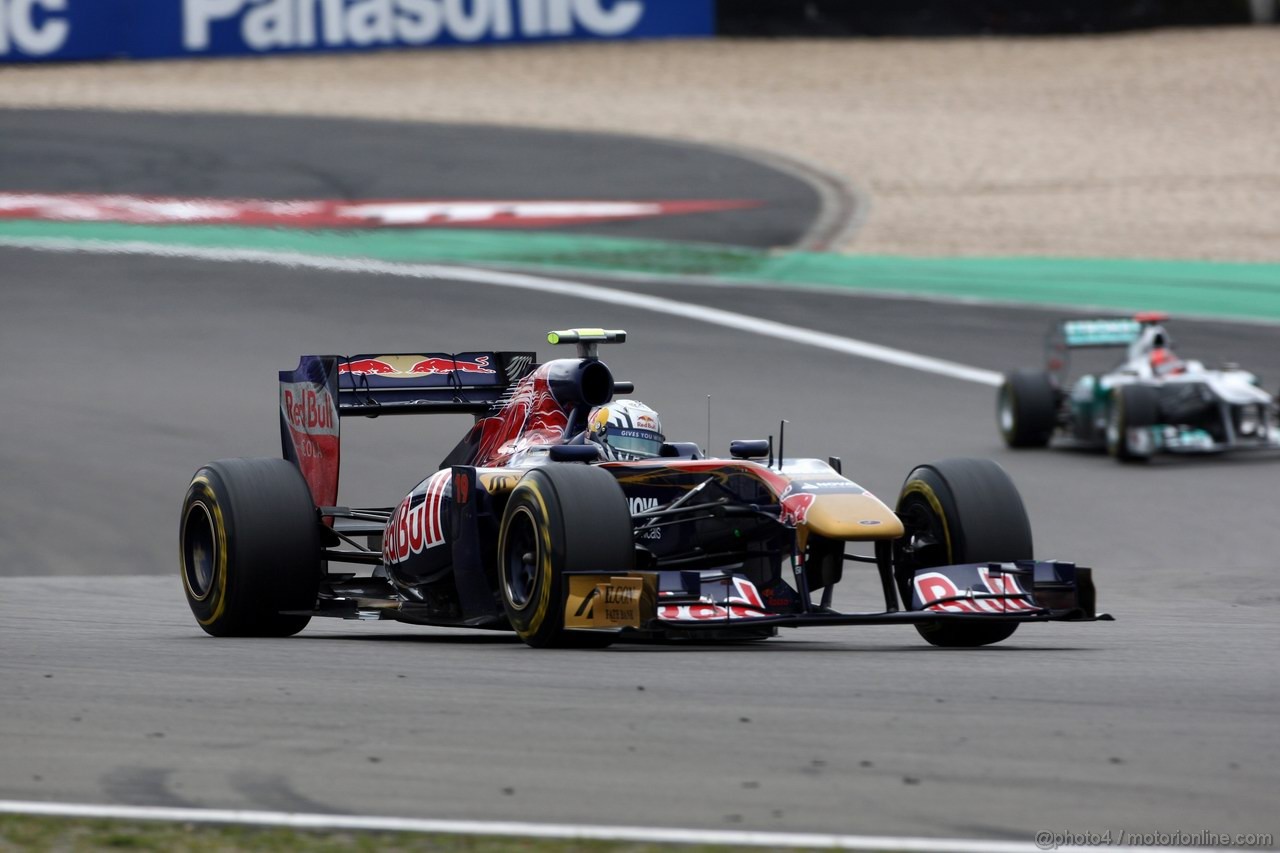 GP GERMANIA, 24.07.2011- Gara, Jaime Alguersuari (SPA), Scuderia Toro Rosso, STR6 