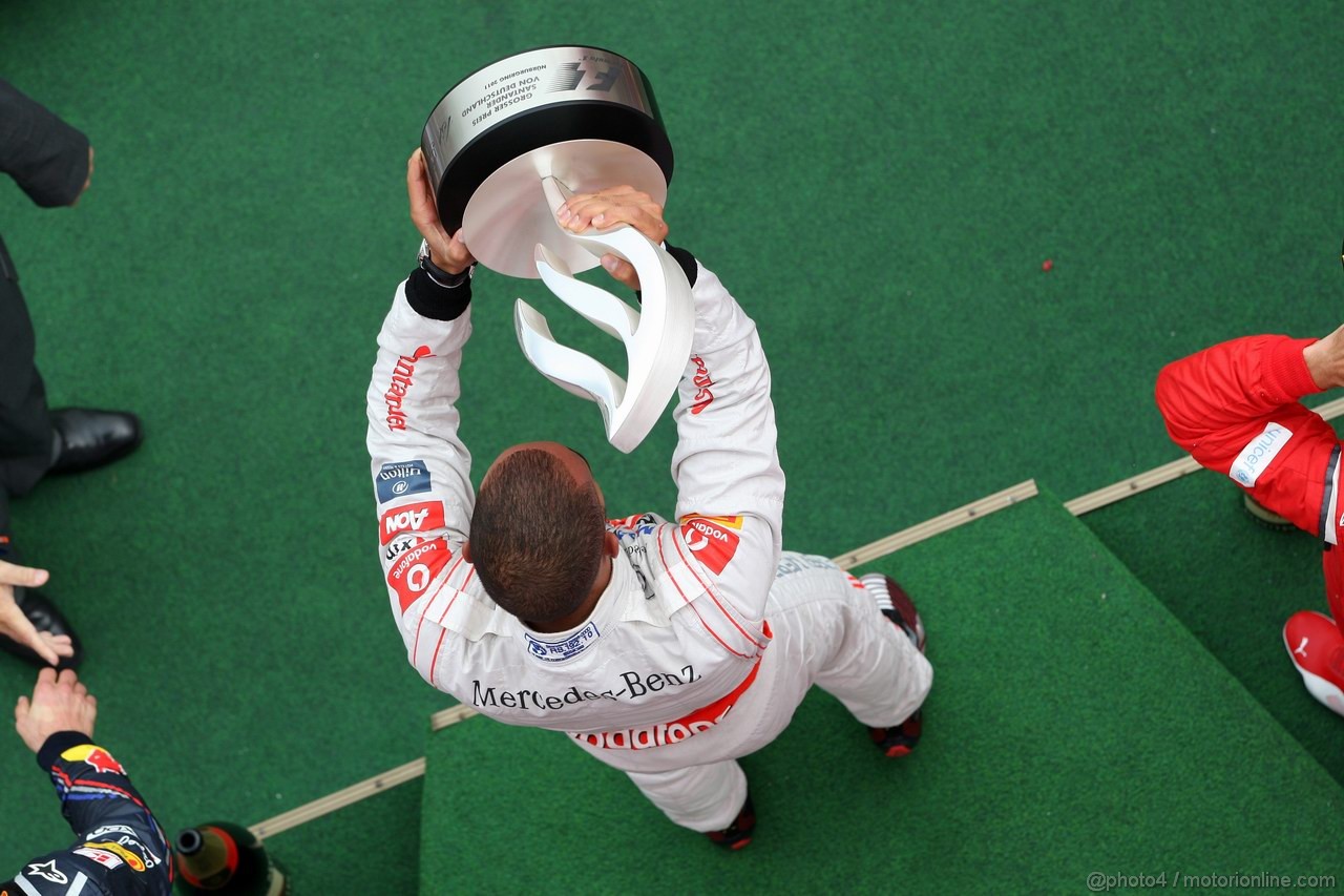 GP GERMANIA, 24.07.2011- Gara, Lewis Hamilton (GBR), McLaren  Mercedes, MP4-26 vincitore 