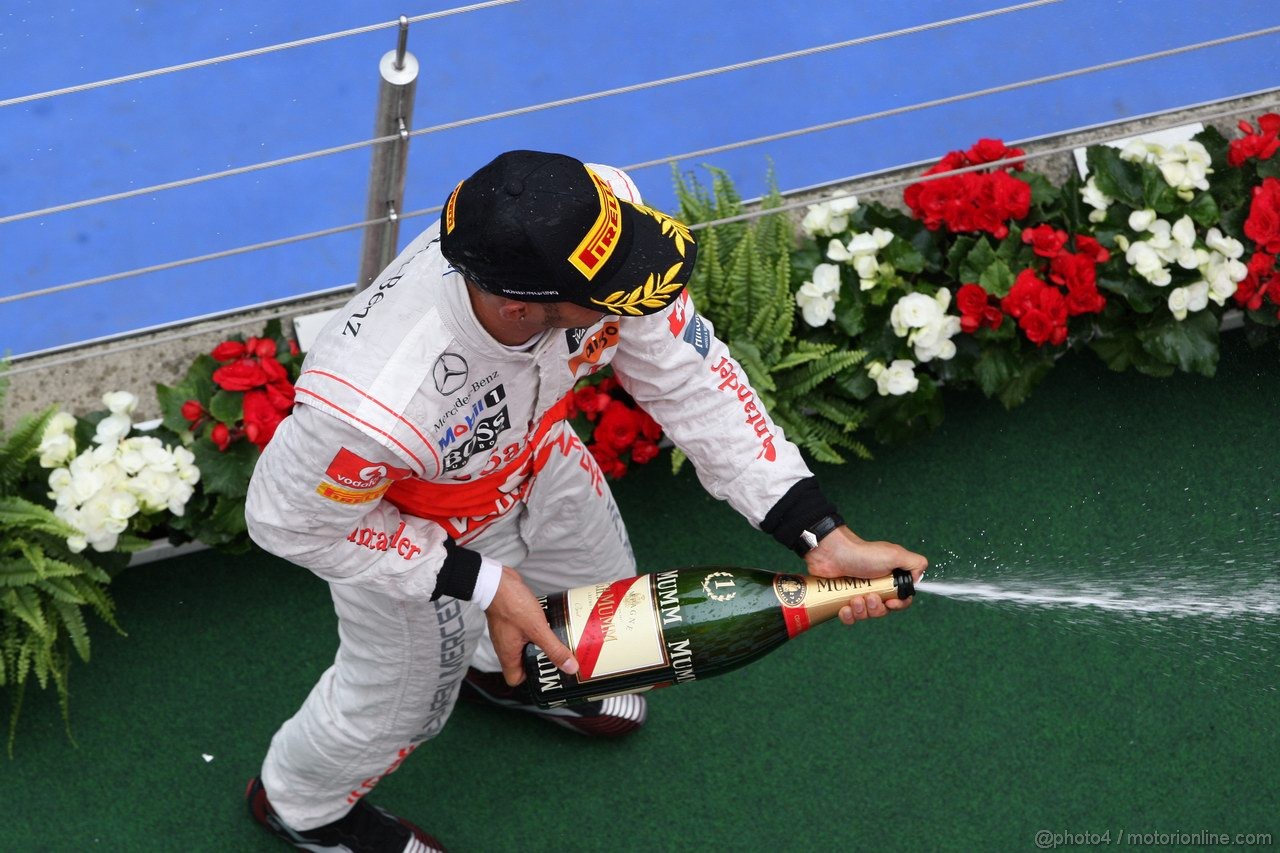 GP GERMANIA, 24.07.2011- Gara, Lewis Hamilton (GBR), McLaren  Mercedes, MP4-26 vincitore 