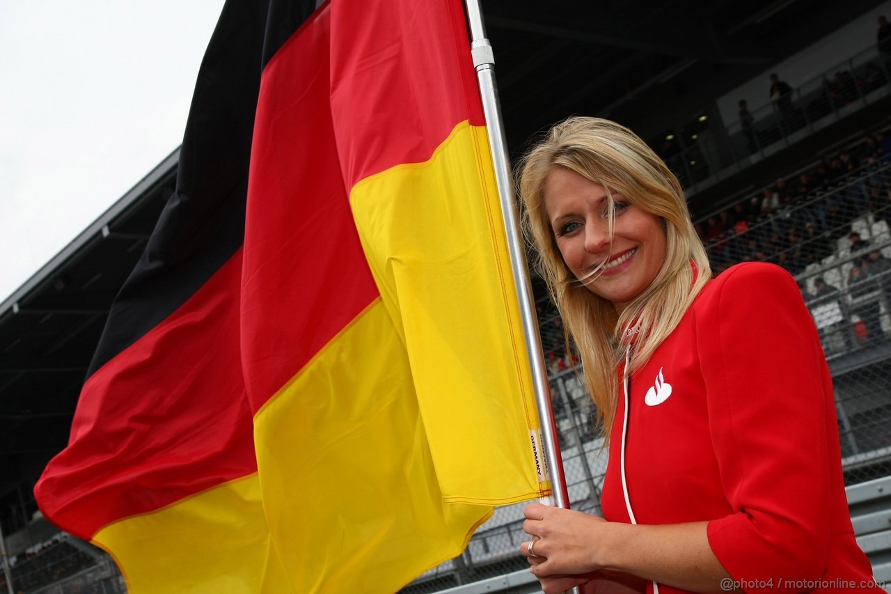 GP GERMANIA, 24.07.2011- Gara, grid girl, pitbabes