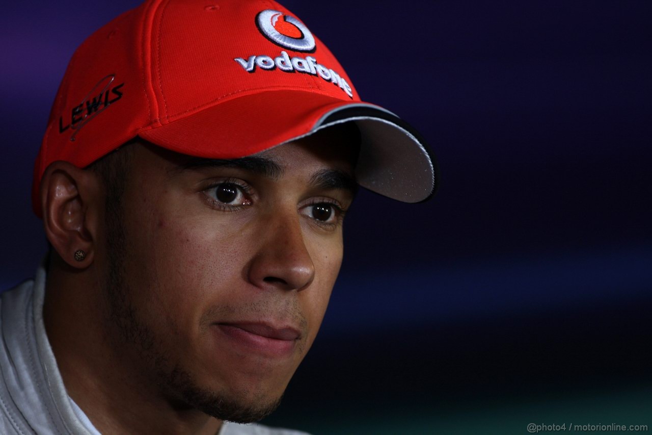 GP GERMANIA, 24.07.2011- Gara, Conferenza Stampa, Lewis Hamilton (GBR), McLaren  Mercedes, MP4-26 