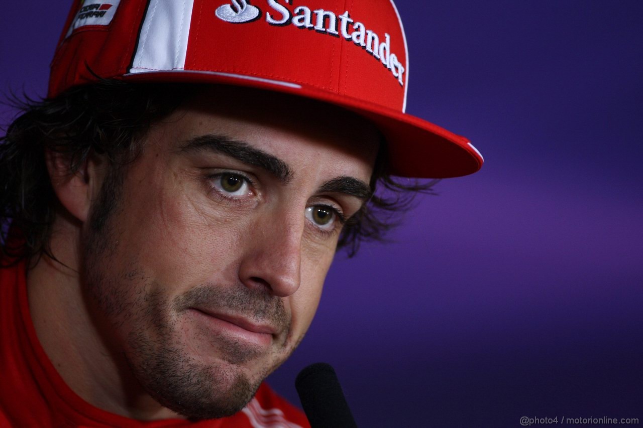 GP GERMANIA, 24.07.2011- Gara, Conferenza Stampa, Fernando Alonso (ESP), Ferrari, F-150 Italia 