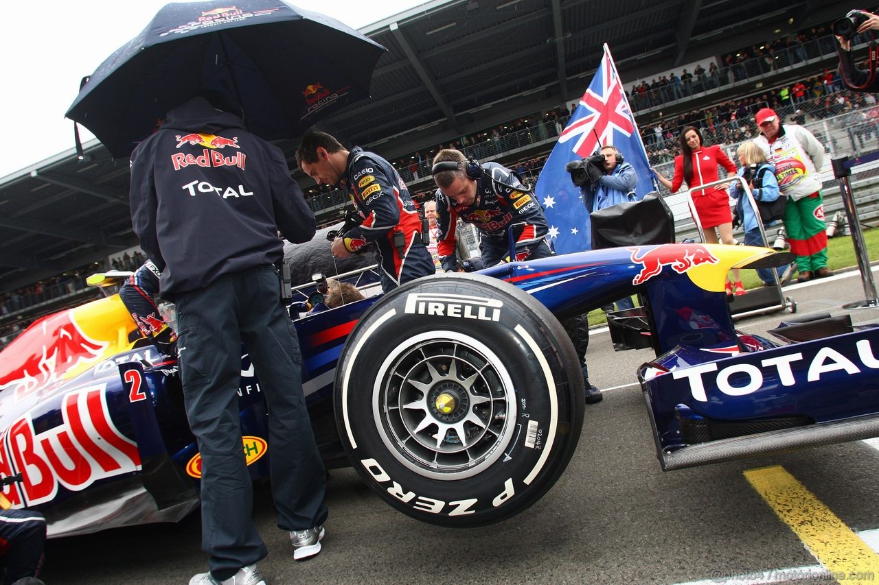 GP GERMANIA, 24.07.2011- Gara, Mark Webber (AUS), Red Bull Racing, RB7 