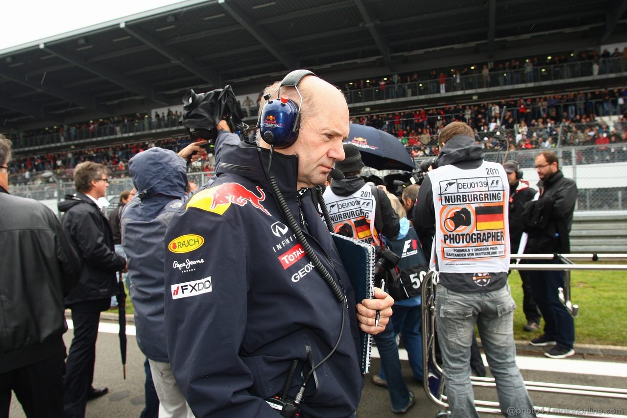 GP GERMANIA, 24.07.2011- Gara, Adrian Newey (GBR), Red Bull Racing , Technical Operations Director 