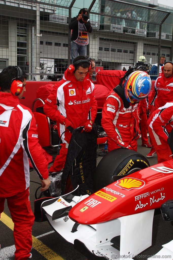 GP GERMANIA, 24.07.2011- Gara, Fernando Alonso (ESP), Ferrari, F-150 Italia 