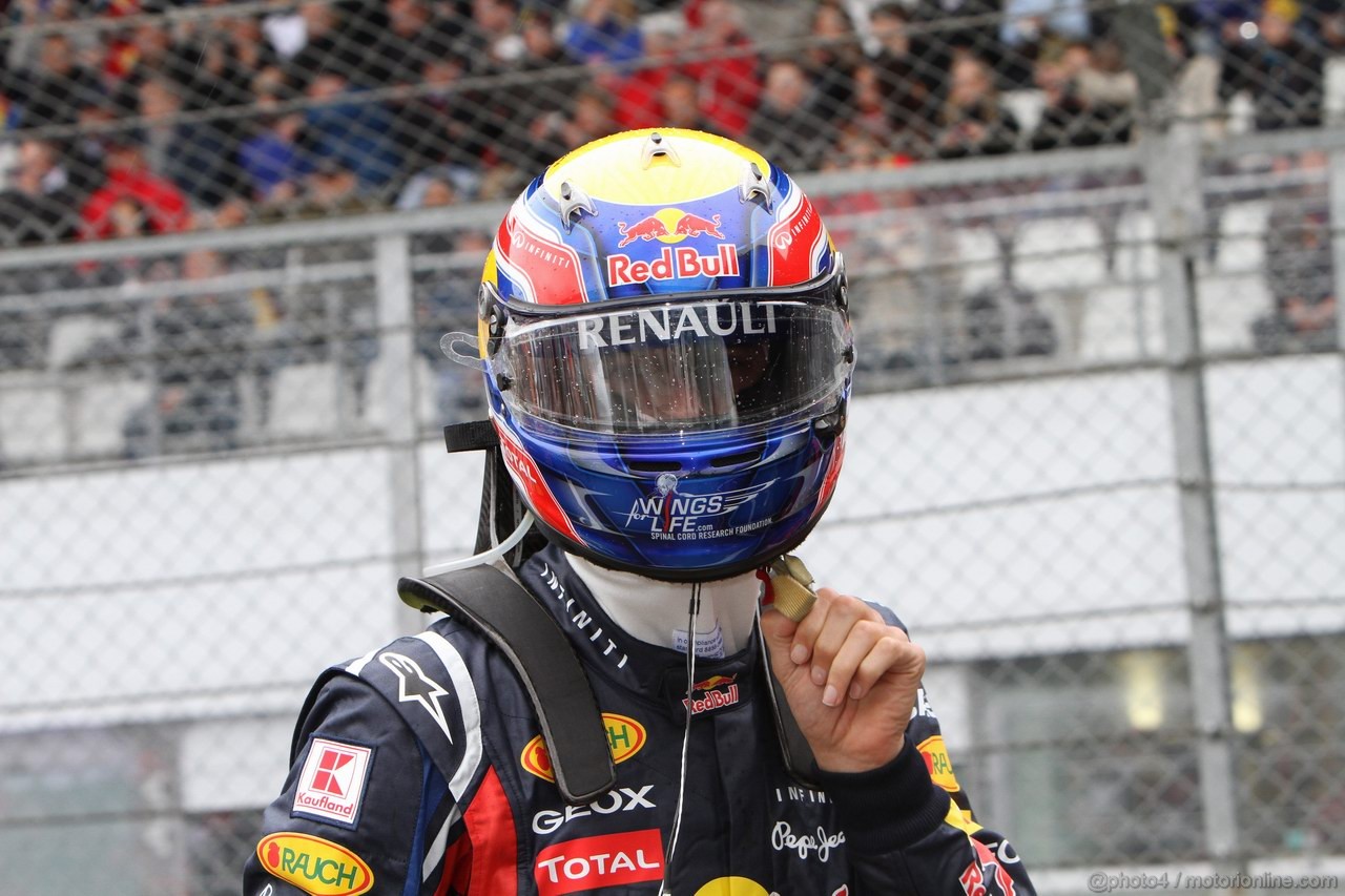 GP GERMANIA, 24.07.2011- Gara, Mark Webber (AUS), Red Bull Racing, RB7 