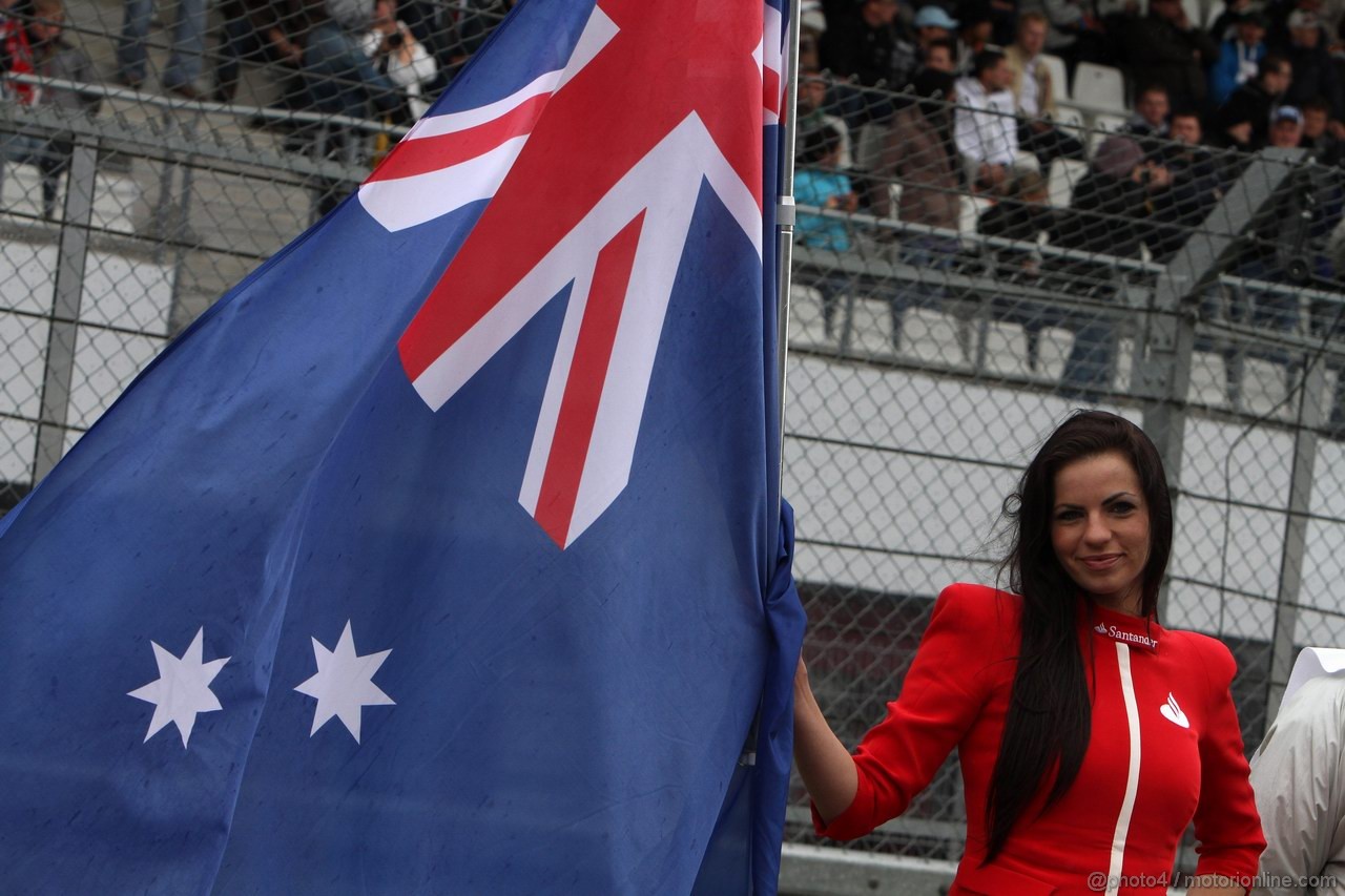 GP GERMANIA, 24.07.2011- Gara, grid girl, pitbabes