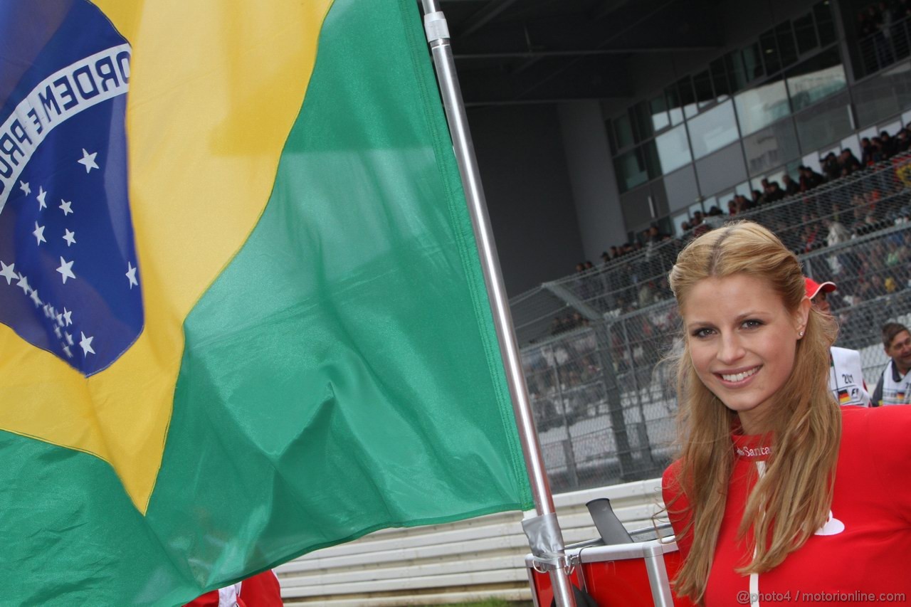 GP GERMANIA, 24.07.2011- Gara, grid girl, pitbabes