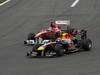 GP GERMANIA, 24.07.2011- Gara, Fernando Alonso (ESP), Ferrari, F-150 Italia e Mark Webber (AUS), Red Bull Racing, RB7 