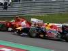 GP GERMANIA, 24.07.2011- Gara, Felipe Massa (BRA), Ferrari, F-150 Italia e Mark Webber (AUS), Red Bull Racing, RB7 