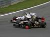 GP GERMANIA, 24.07.2011- Gara, Sergio Pérez (MEX), Sauber F1 Team C30 e Vitaly Petrov (RUS), Lotus Renault GP, R31 