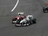 GP GERMANIA, 24.07.2011- Gara, Felipe Massa (BRA), Ferrari, F-150 Italia e Kamui Kobayashi (JAP), Sauber F1 Team C30 