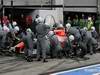 GP GERMANIA, 24.07.2011- Gara, Pit Stop, Vitantonio Liuzzi (ITA), HRT Formula One Team 