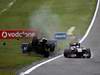 GP GERMANIA, 24.07.2011- Gara, Crash, Nick Heidfeld (GER) Lotus Renault GP R31  e Sébastien Buemi (SUI), Scuderia Toro Rosso, STR6 