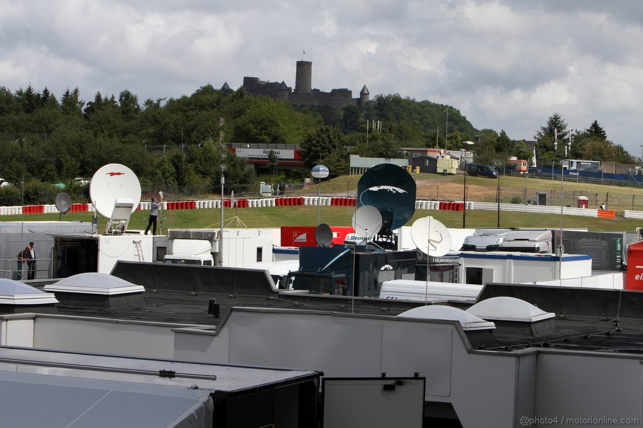 GP GERMANIA, 21.07.2011- View of the Castle of Nurburg