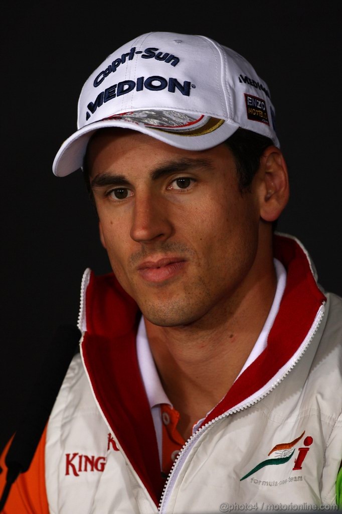 GP GERMANIA, 21.07.2011- Conferenza Stampa, Adrian Sutil (GER), Force India F1 Team, VJM04 