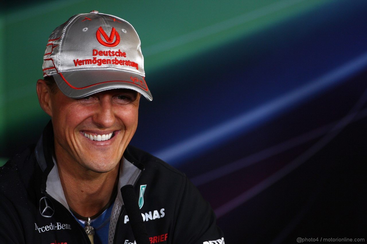 GP GERMANIA, 21.07.2011- Conferenza Stampa, Michael Schumacher (GER), Mercedes GP Petronas F1 Team, MGP W02 e Nico Rosberg (GER), Mercedes GP Petronas F1 Team, MGP W02 