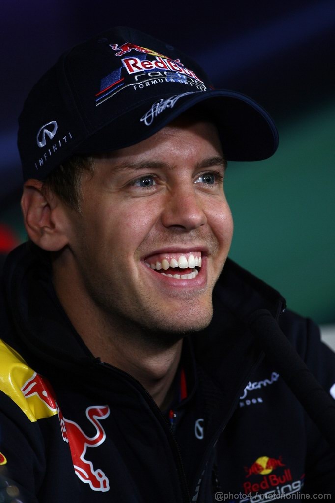 GP GERMANIA, 21.07.2011- Conferenza Stampa, Sebastian Vettel (GER), Red Bull Racing, RB7 