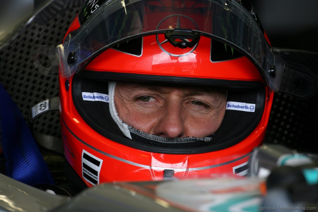 GP GERMANIA, 23.07.2011- Prove Libere 3, Sabato, Michael Schumacher (GER), Mercedes GP Petronas F1 Team, MGP W02 