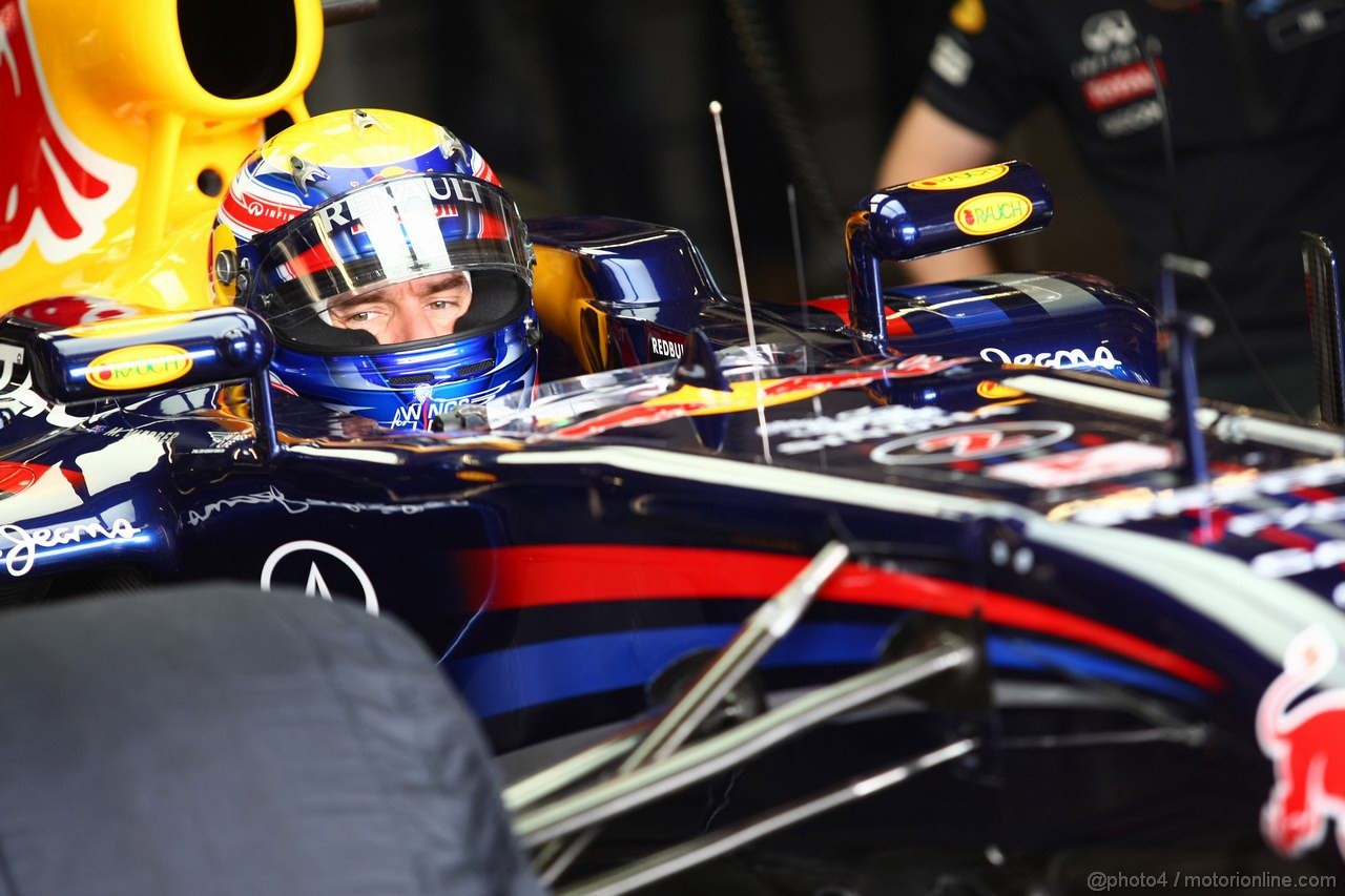 GP GERMANIA, 23.07.2011- Prove Libere 3, Sabato, Mark Webber (AUS), Red Bull Racing, RB7 