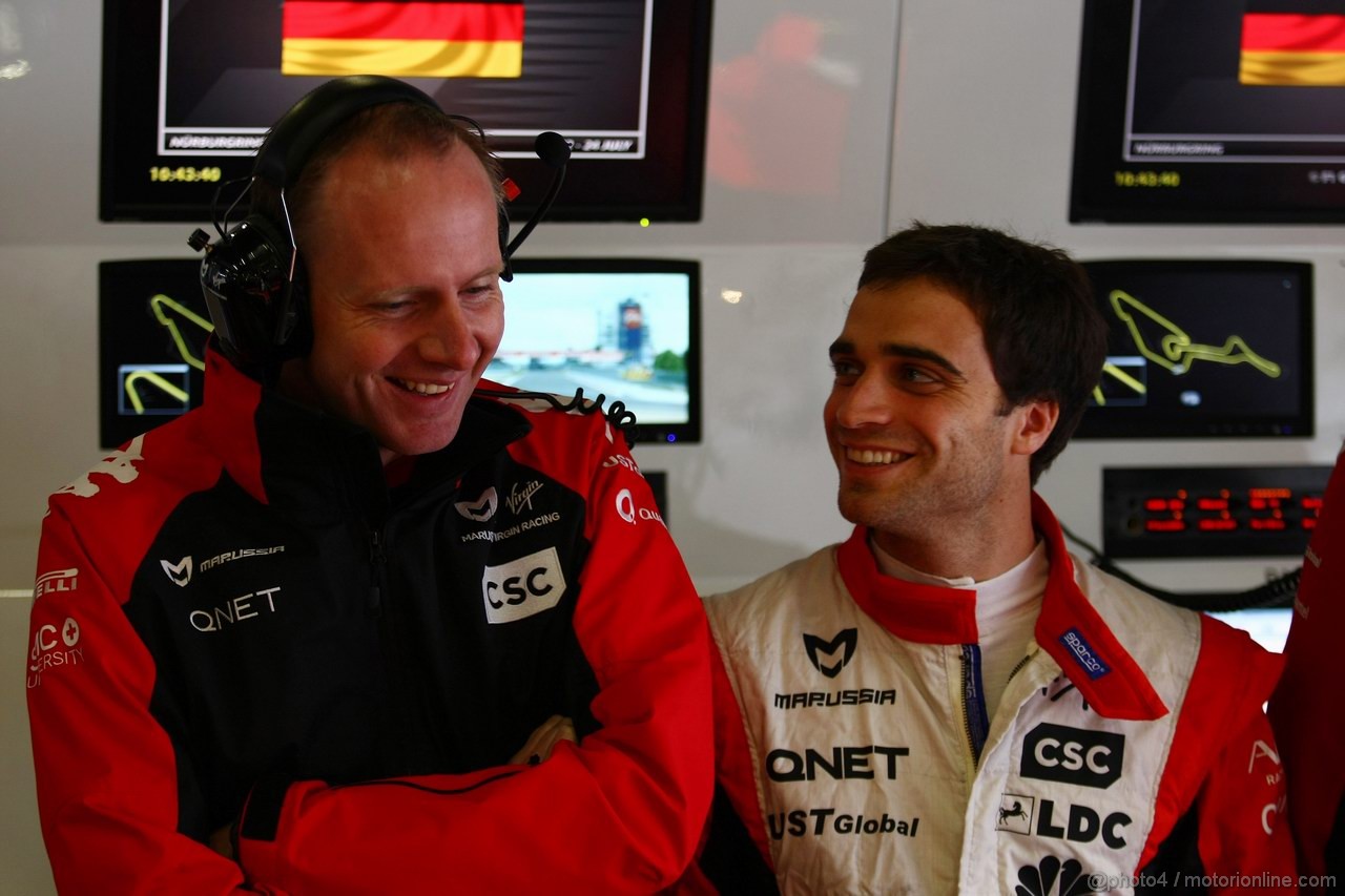 GP GERMANIA, 23.07.2011- Prove Libere 3, Sabato, Jerome D'Ambrosio (BEL), Marussia Virgin Racing VR-02 