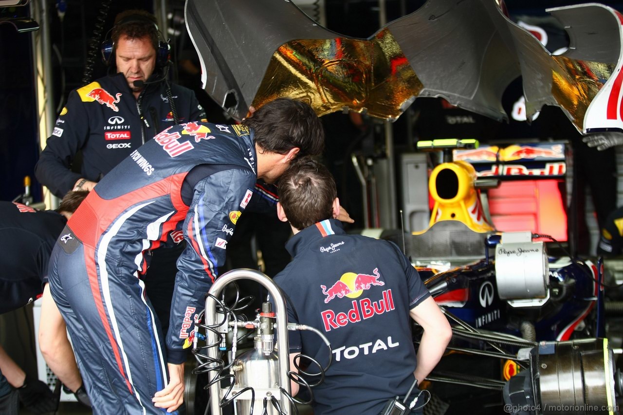 GP GERMANIA, 23.07.2011- Prove Libere 3, Sabato, Mark Webber (AUS), Red Bull Racing, RB7 