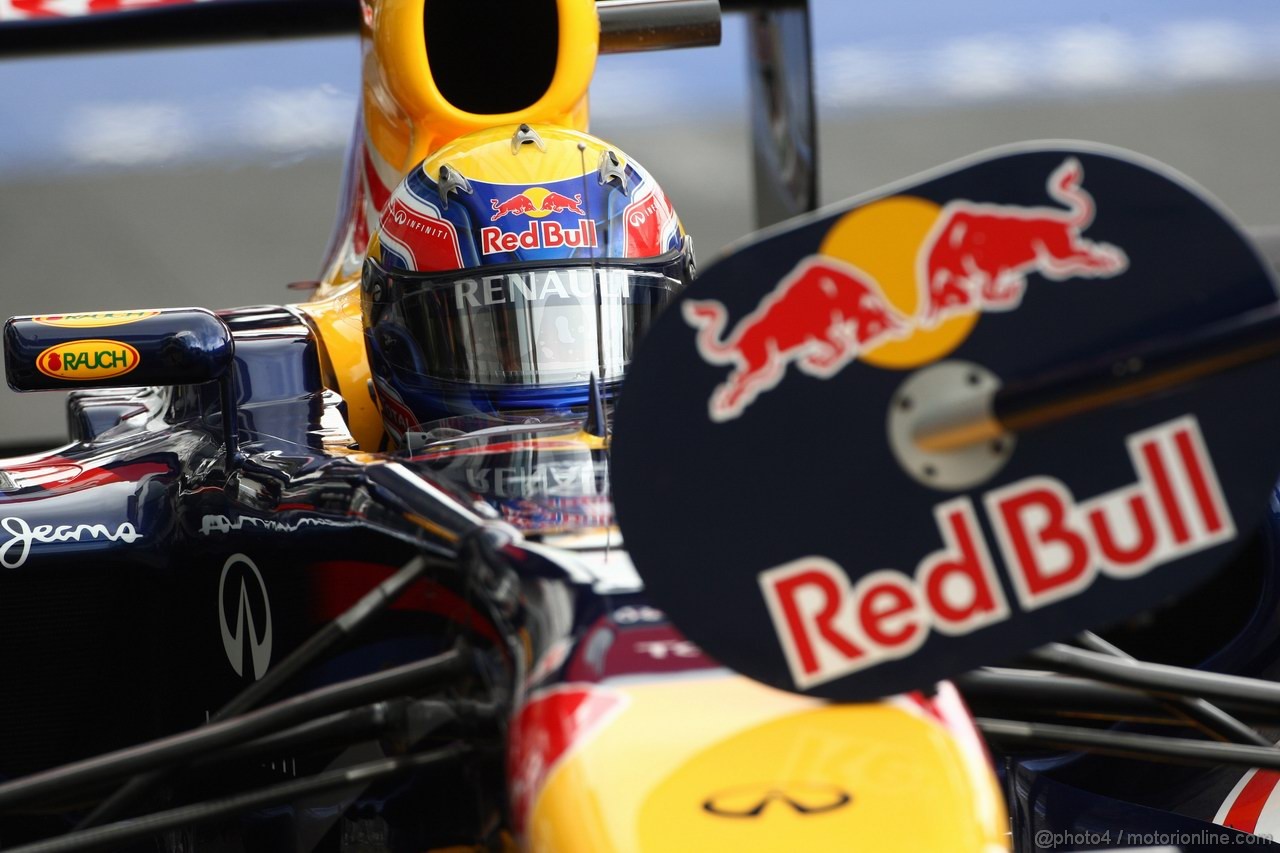 GP GERMANIA, 23.07.2011- Prove Libere 3, Sabato, Mark Webber (AUS), Red Bull Racing, RB7 
