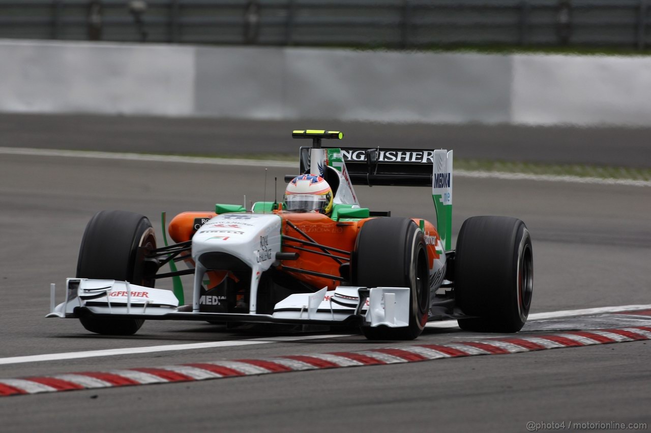 GP GERMANIA, 23.07.2011- Prove Libere 3, Sabato, Paul di Resta (GBR) Force India VJM04 