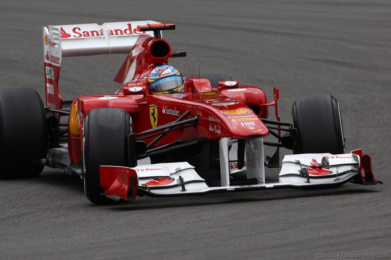 GP GERMANIA, 23.07.2011- Prove Libere 3, Sabato, Fernando Alonso (ESP), Ferrari, F-150 Italia 