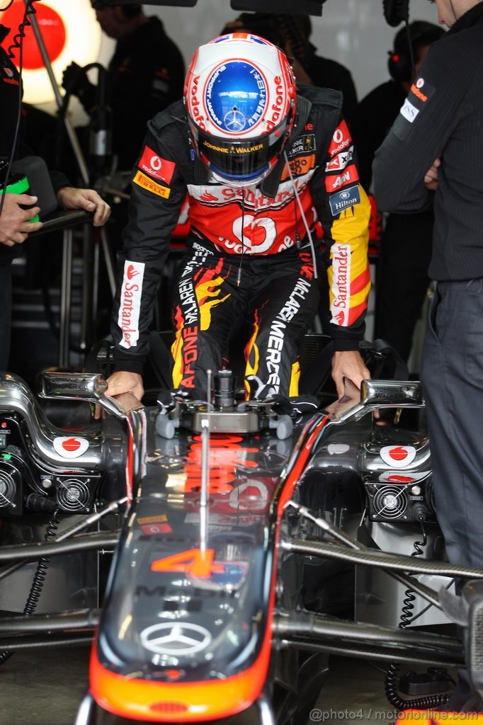 GP GERMANIA, 23.07.2011- Prove Libere 3, Sabato, Jenson Button (GBR), McLaren  Mercedes, MP4-26 
