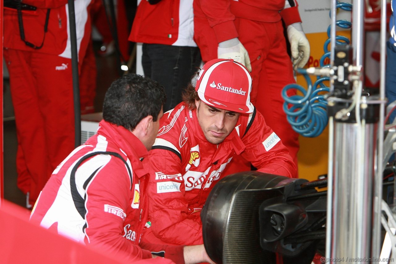 GP GERMANIA, 23.07.2011- Prove Libere 3, Sabato, Fernando Alonso (ESP), Ferrari, F-150 Italia 