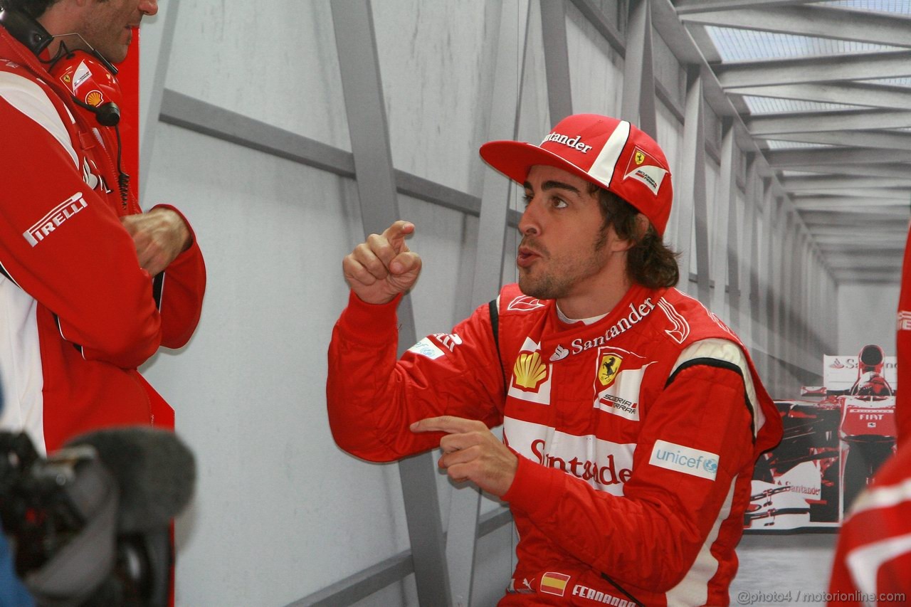 GP GERMANIA, 23.07.2011- Prove Libere 3, Sabato, Fernando Alonso (ESP), Ferrari, F-150 Italia 