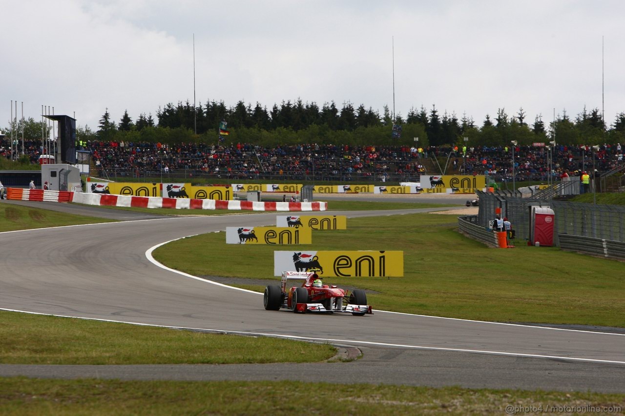 GP GERMANIA, 23.07.2011- Prove Libere 3, Sabato, Felipe Massa (BRA), Ferrari, F-150 Italia 