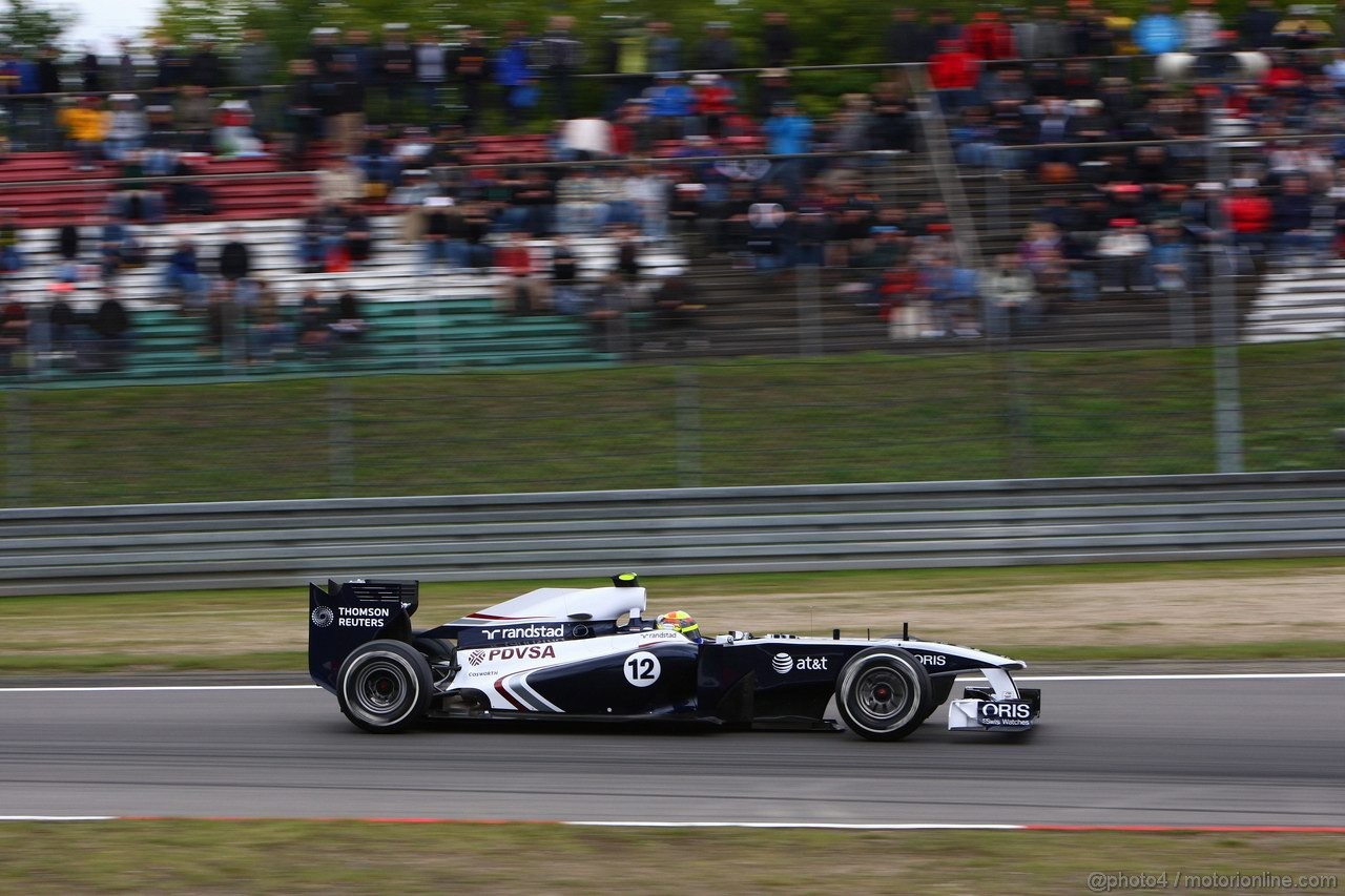 GP GERMANIA, 23.07.2011- Prove Libere 3, Sabato, Pastor Maldonado (VEN), Williams FW33 