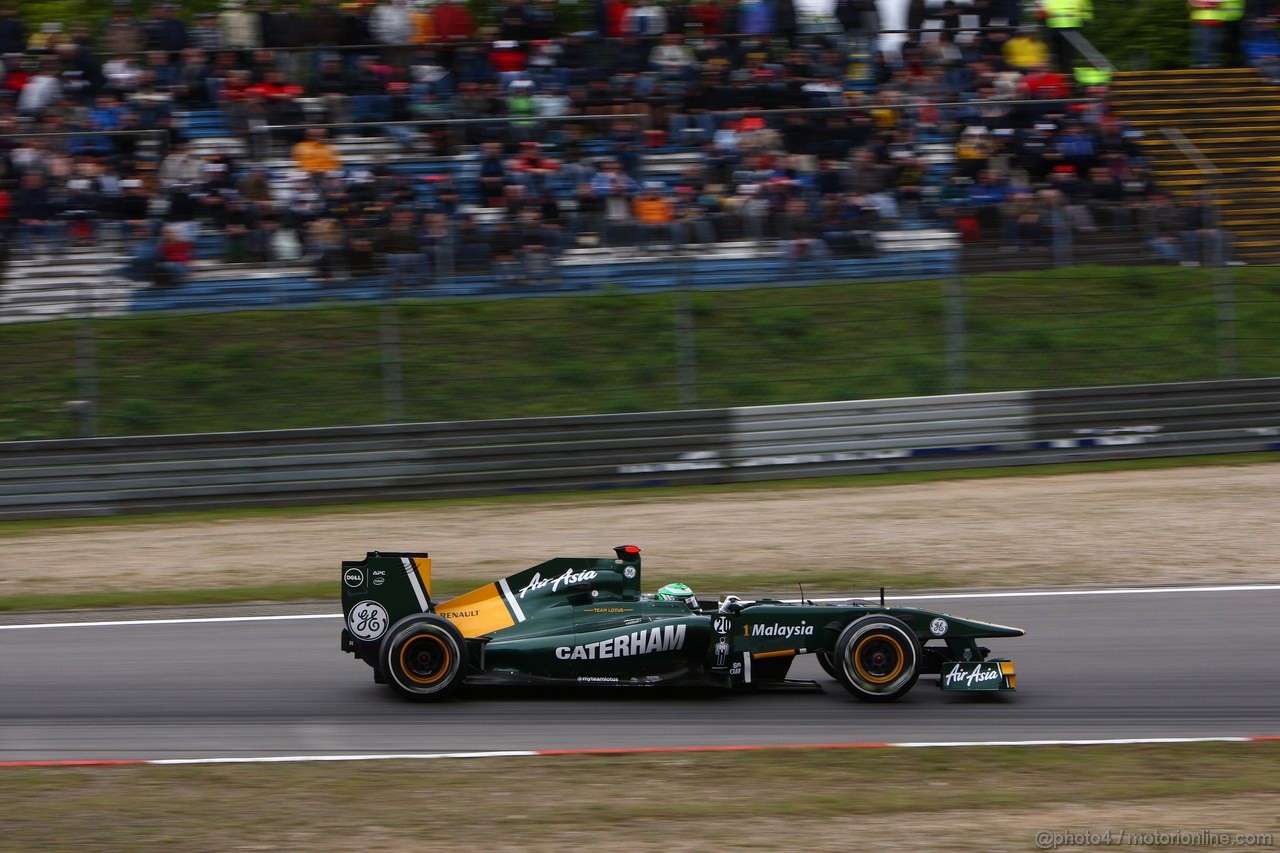 GP GERMANIA, 23.07.2011- Prove Libere 3, Sabato, Heikki Kovalainen (FIN), Team Lotus, TL11 