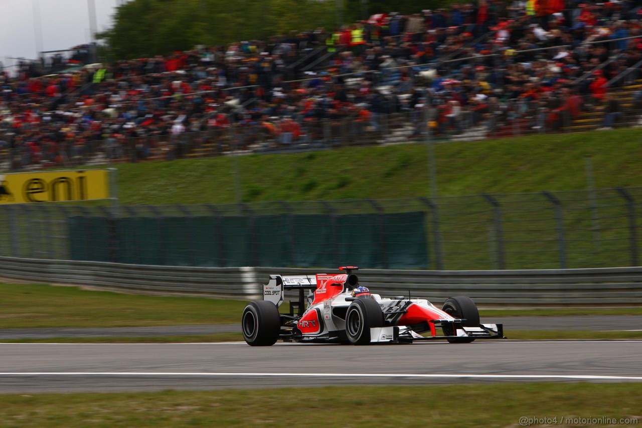 GP GERMANIA, 23.07.2011- Prove Libere 3, Sabato, Daniel Ricciardo (AUS), Hispania Racing F1 Team, HRT  