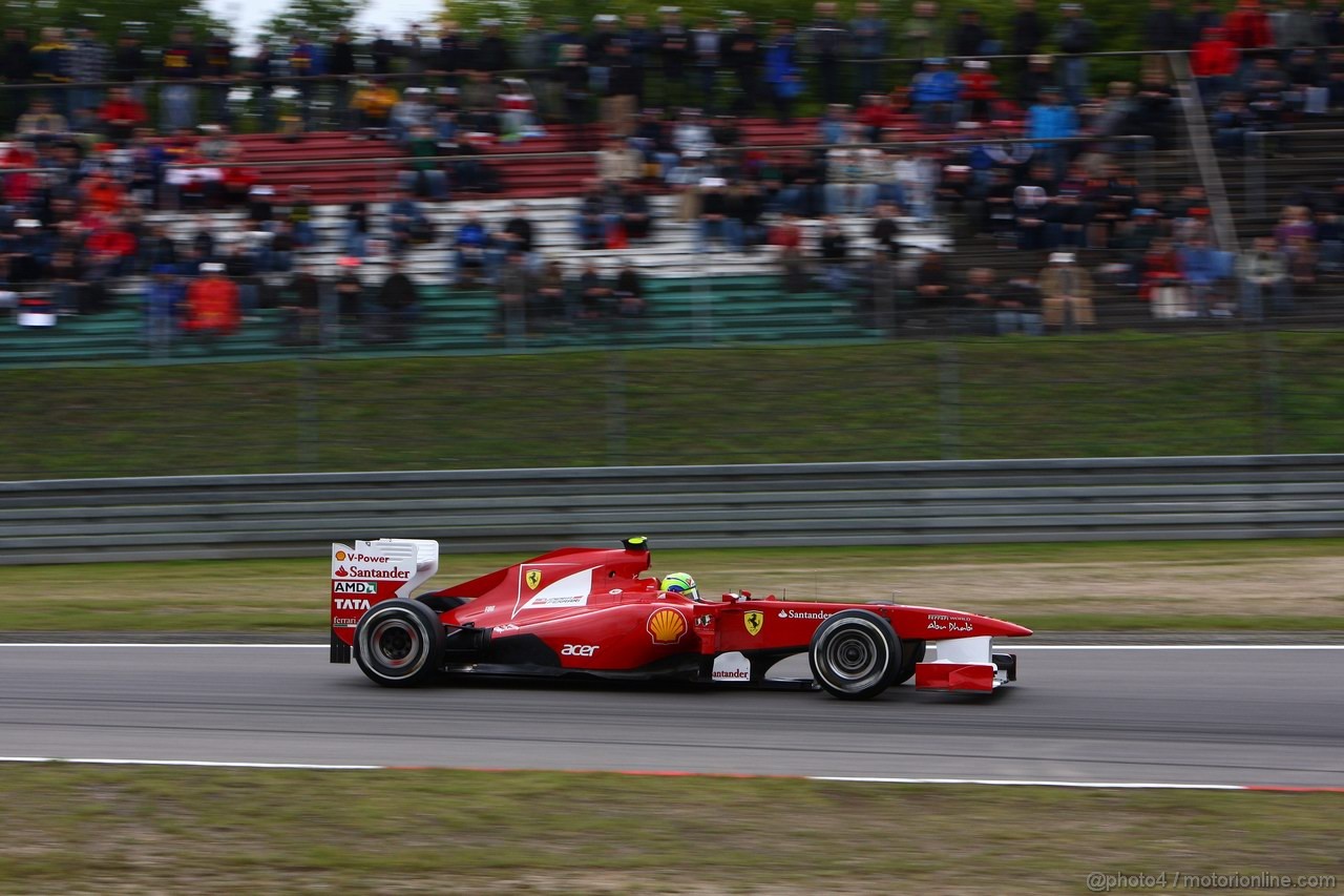 GP GERMANIA, 23.07.2011- Prove Libere 3, Sabato, Felipe Massa (BRA), Ferrari, F-150 Italia 