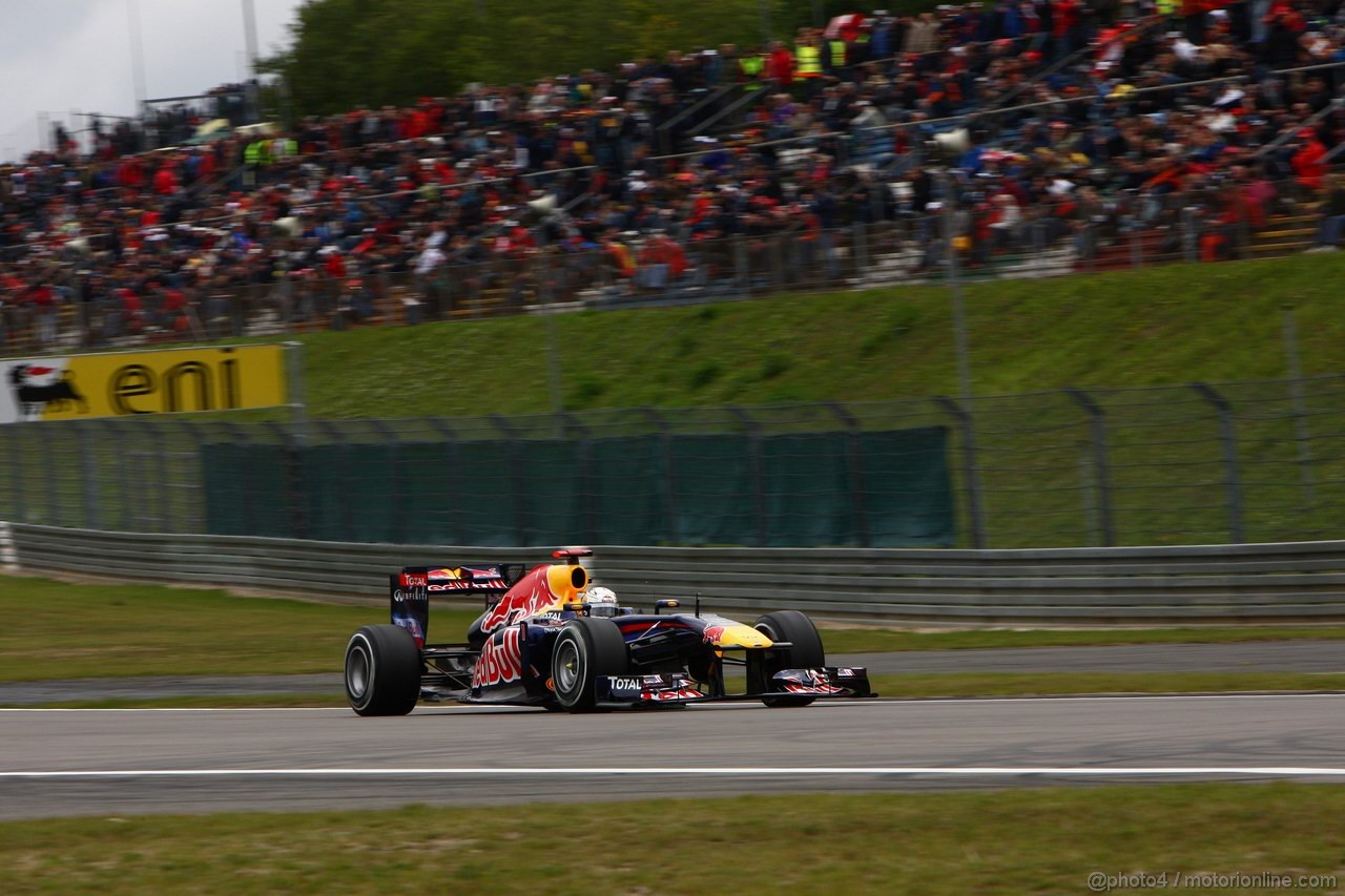 GP GERMANIA, 23.07.2011- Prove Libere 3, Sabato, Sebastian Vettel (GER), Red Bull Racing, RB7 