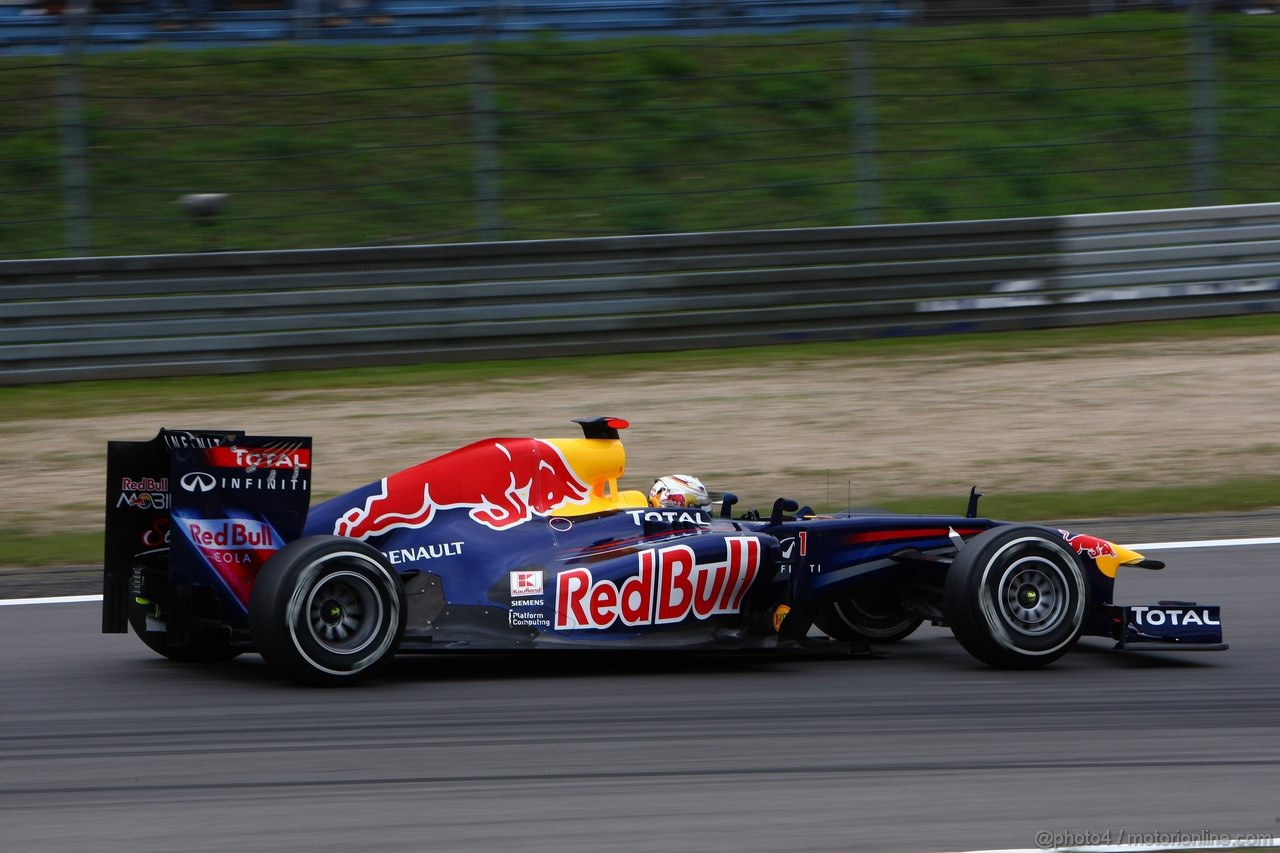 GP GERMANIA, 23.07.2011- Prove Libere 3, Sabato, Sebastian Vettel (GER), Red Bull Racing, RB7 