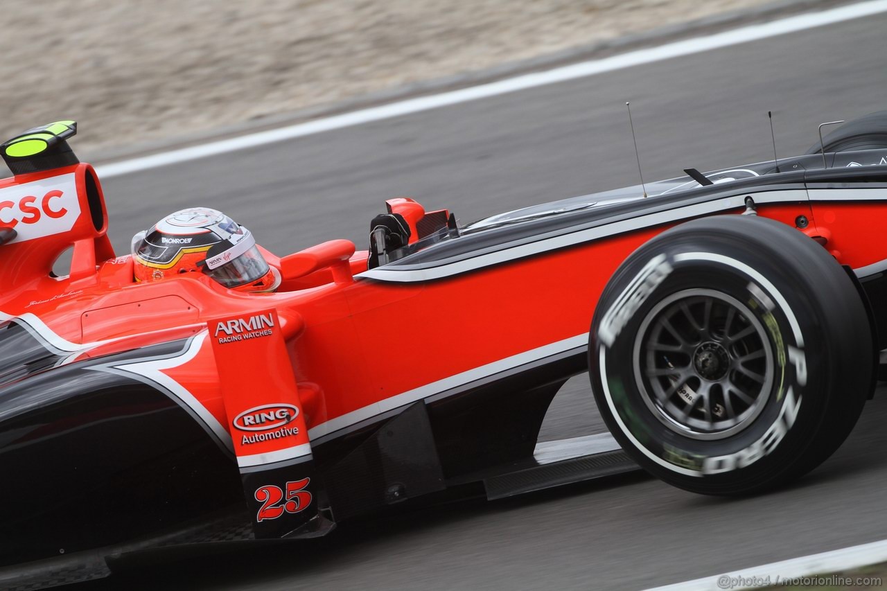 GP GERMANIA, 23.07.2011- Prove Libere 3, Sabato, Jerome D'Ambrosio (BEL), Marussia Virgin Racing VR-02 
