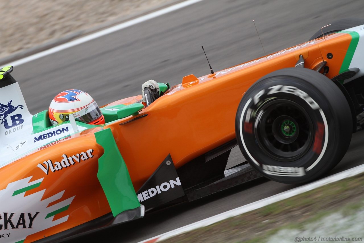 GP GERMANIA, 23.07.2011- Prove Libere 3, Sabato, Paul di Resta (GBR) Force India VJM04 