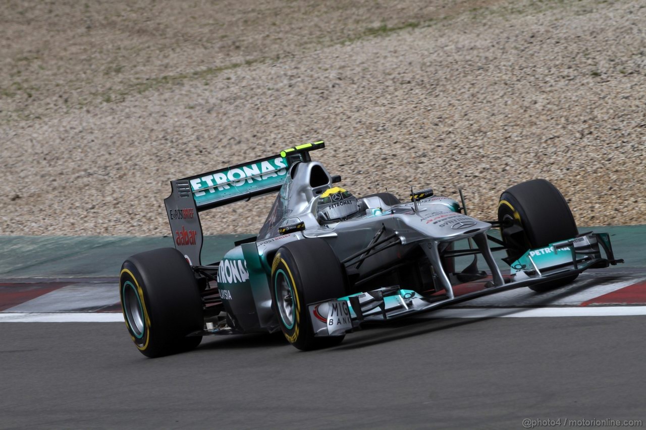 GP GERMANIA, 23.07.2011- Prove Libere 3, Sabato, Nico Rosberg (GER), Mercedes GP Petronas F1 Team, MGP W02 
