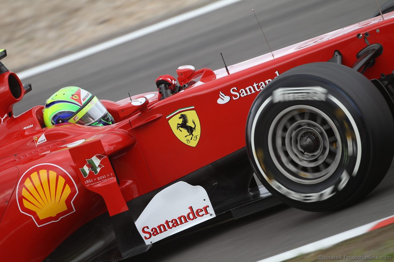 GP GERMANIA, 23.07.2011- Prove Libere 3, Sabato, Felipe Massa (BRA), Ferrari, F-150 Italia 
