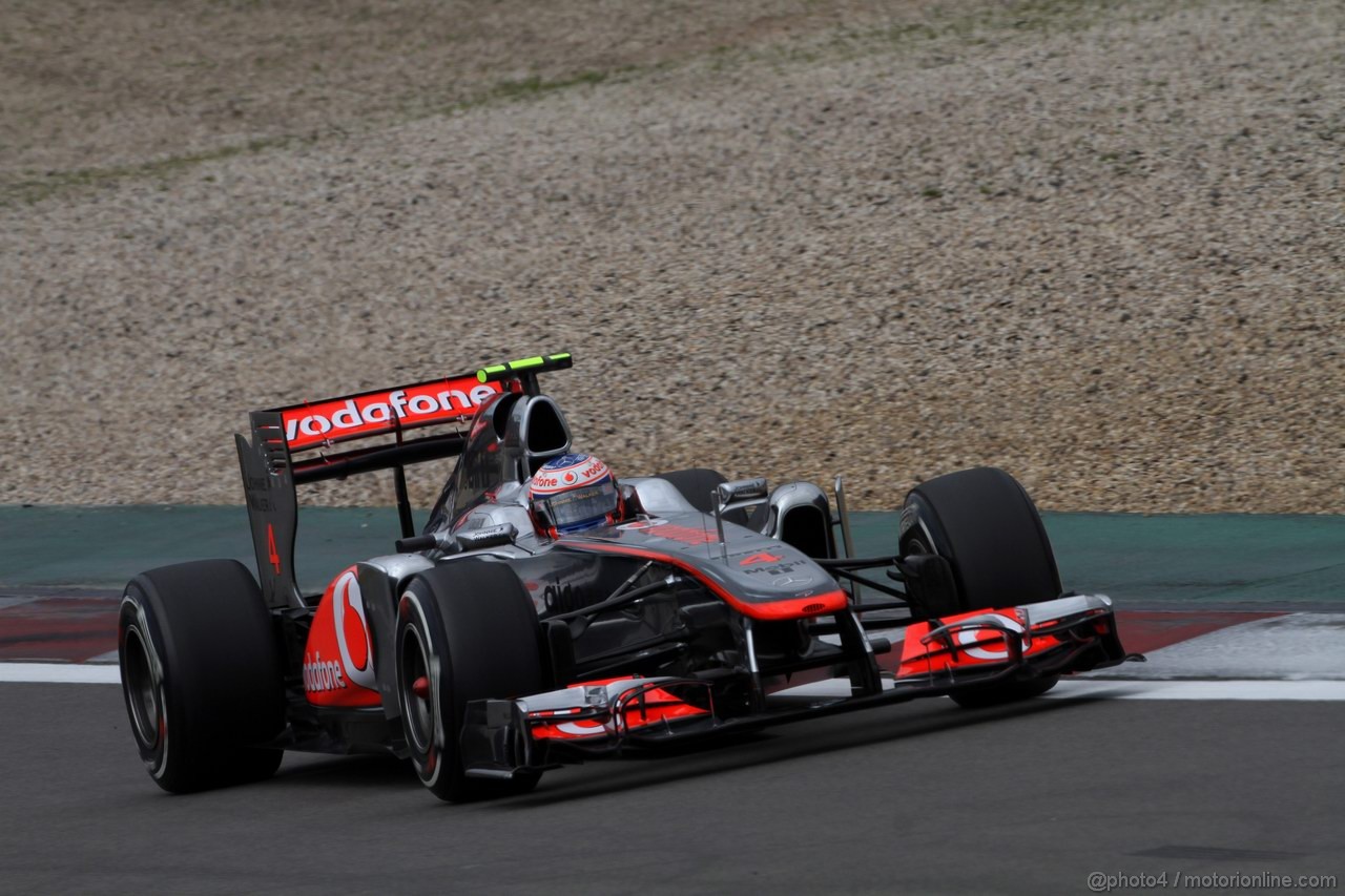 GP GERMANIA, 23.07.2011- Prove Libere 3, Sabato, Jenson Button (GBR), McLaren  Mercedes, MP4-26 