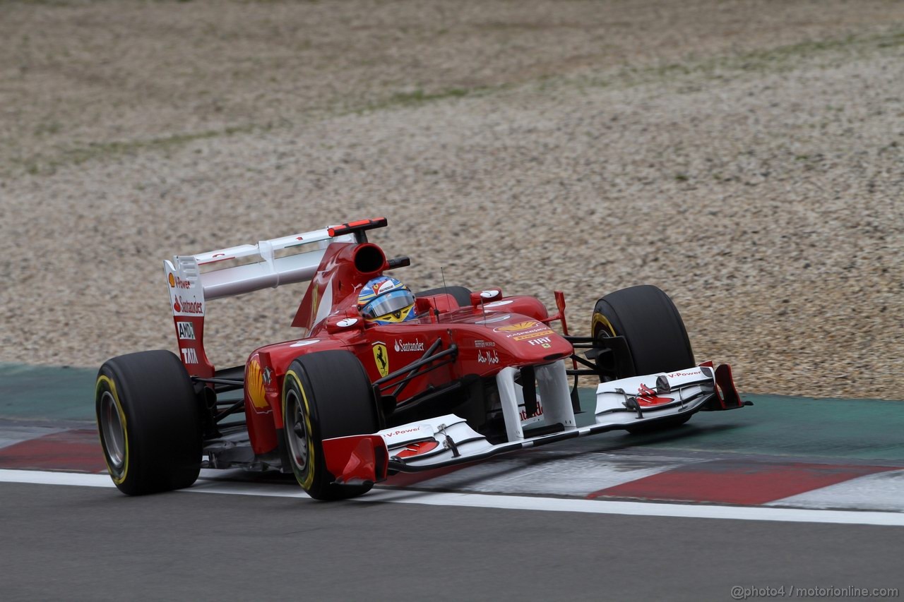 GP GERMANIA, 23.07.2011- Prove Libere 3, Sabato, Fernando Alonso (ESP), Ferrari, F-150 Italia 