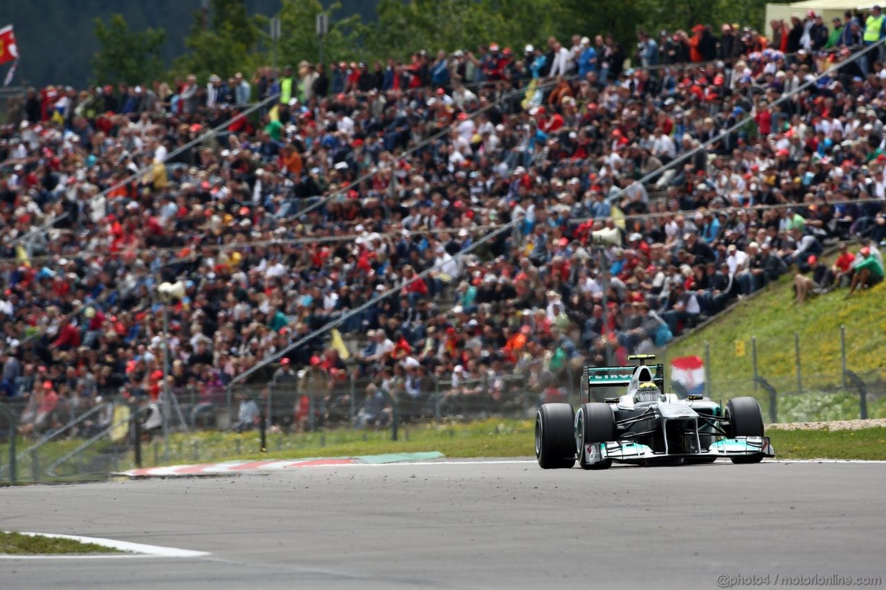 GP GERMANIA, 23.07.2011- Qualifiche, Nico Rosberg (GER), Mercedes GP Petronas F1 Team, MGP W02 