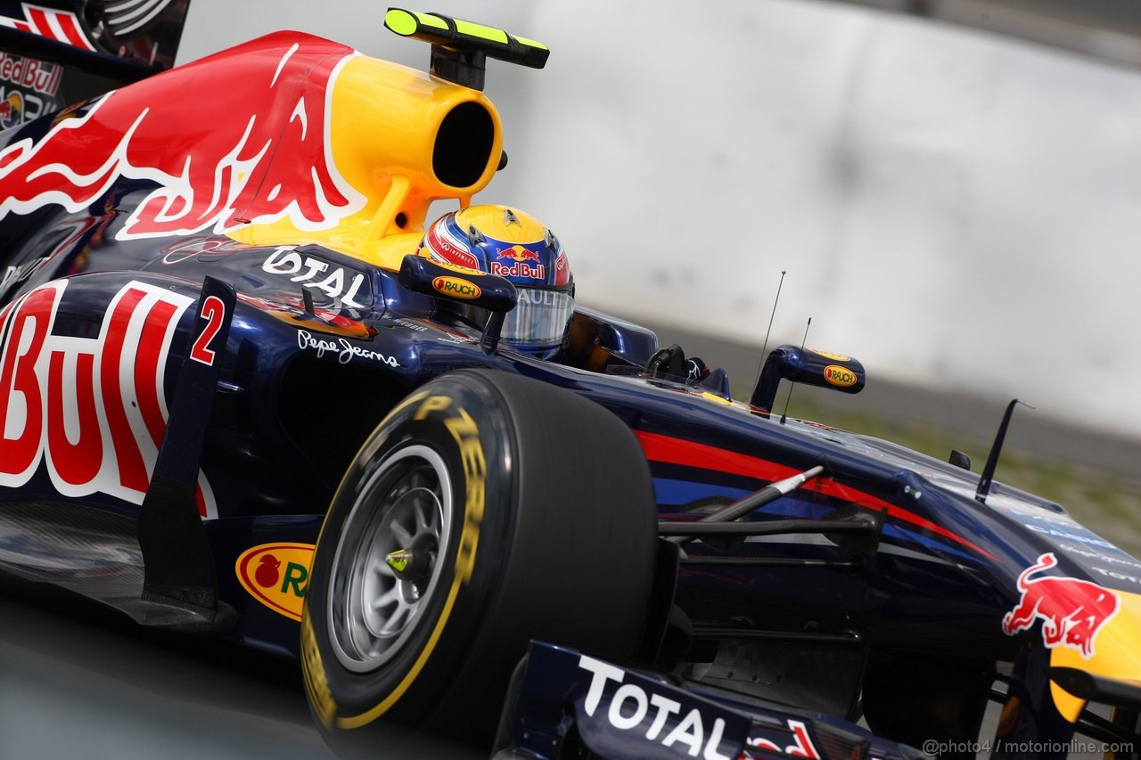 GP GERMANIA, 23.07.2011- Qualifiche, Mark Webber (AUS), Red Bull Racing, RB7 