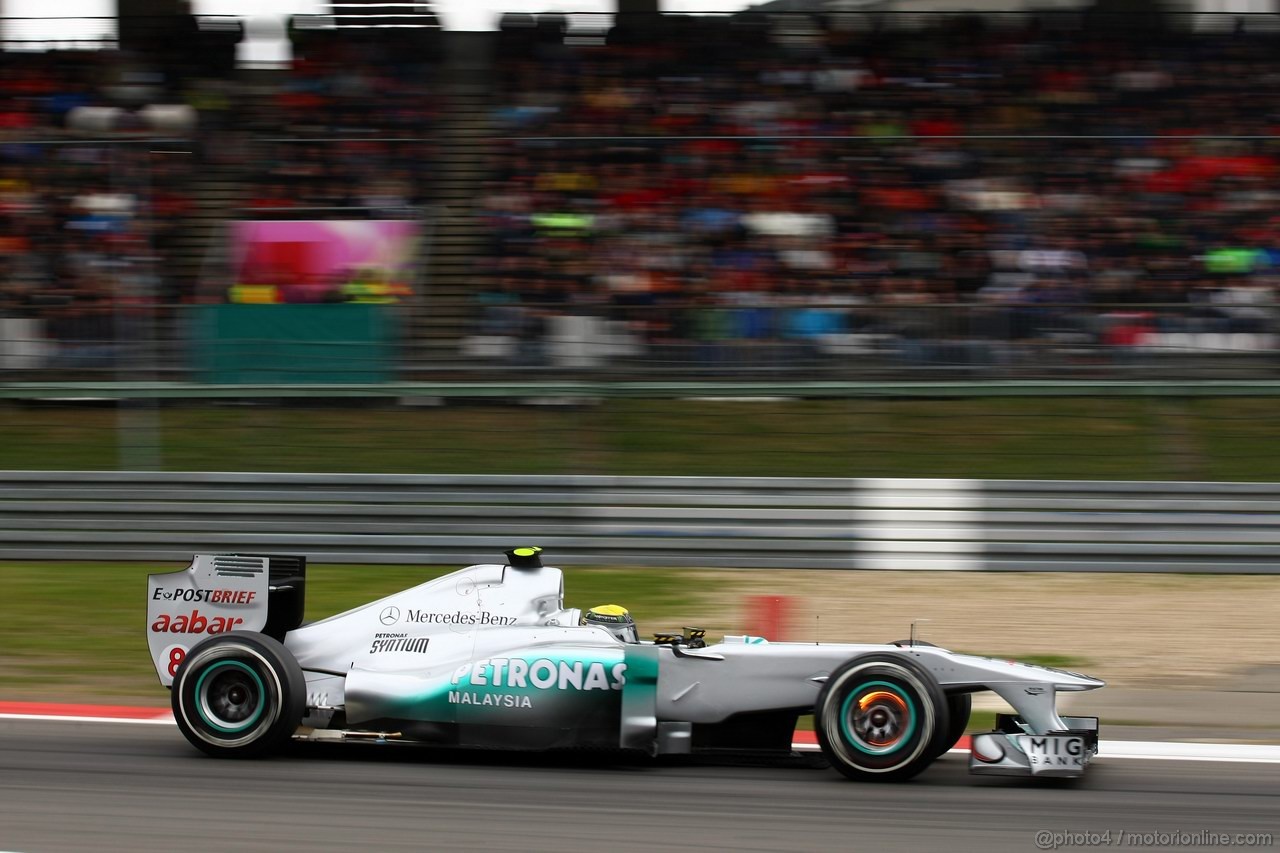 GP GERMANIA, 23.07.2011- Qualifiche,  Nico Rosberg (GER), Mercedes GP Petronas F1 Team, MGP W02 